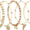 Best Bijou Brigitte Set di braccialetti - Beige Summer