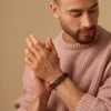 Outlet Bijou Brigitte Set di braccialetti da uomo - Brown Duo