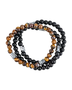 Sale Bijou Brigitte Set di braccialetti da uomo - Shadow Blend