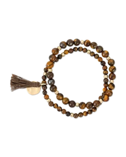 Best Bijou Brigitte Set di braccialetti - Eye of Tiger