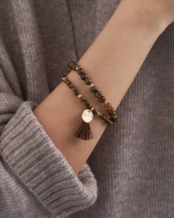 Best Bijou Brigitte Set di braccialetti - Eye of Tiger