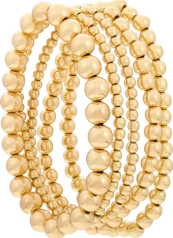 Hot Bijou Brigitte Set di braccialetti - Golden Beads