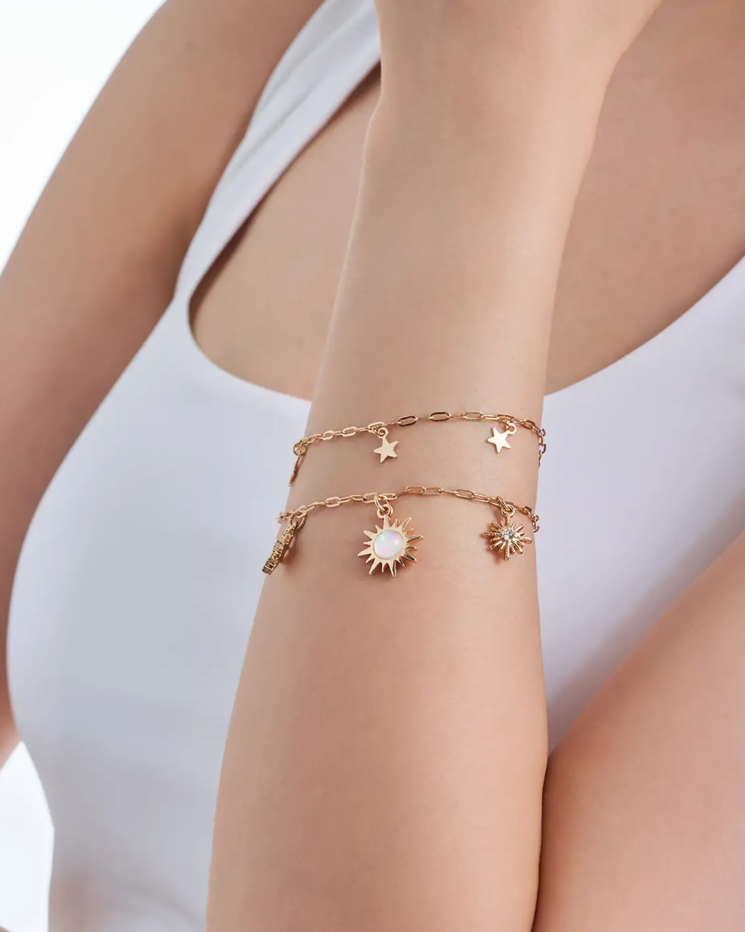 New Bijou Brigitte Set di braccialetti - Golden Suns
