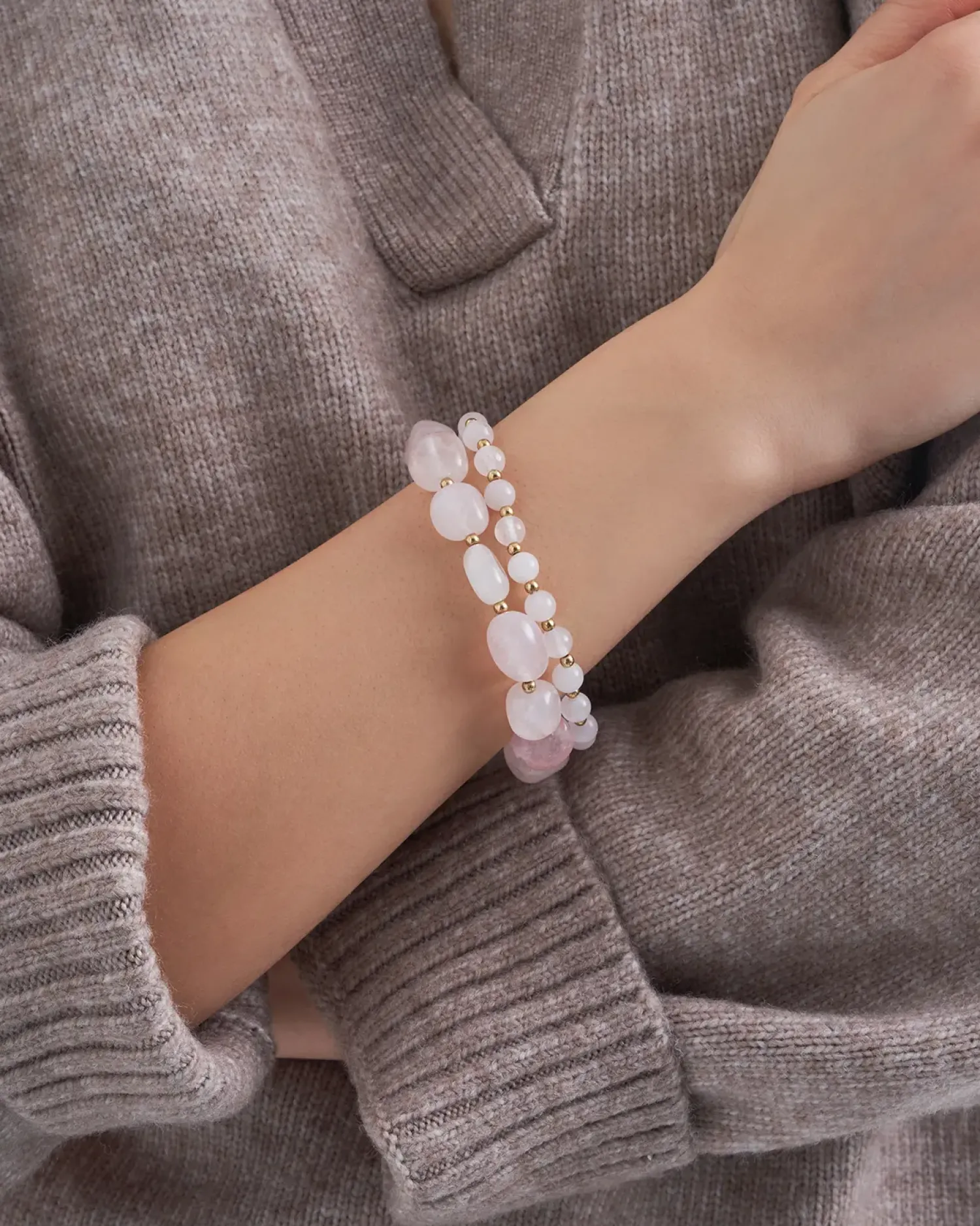 Online Bijou Brigitte Set di braccialetti - Gold Quartz