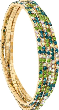 Sale Bijou Brigitte Set di braccialetti - Lime Sparkle