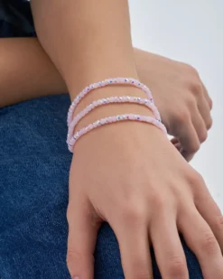 Best Bijou Brigitte Set di braccialetti - Rose Sparkle