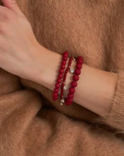 Sale Bijou Brigitte Set di braccialetti - Triple Red