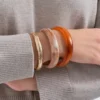 Hot Bijou Brigitte Set di bracciali - Natural Brown
