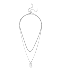 Clearance Bijou Brigitte Set di collane da uomo - Silver Tag