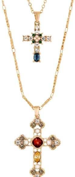 Bijou Brigitte Set di collane - Duo Cross