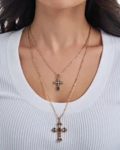 Bijou Brigitte Set di collane - Duo Cross