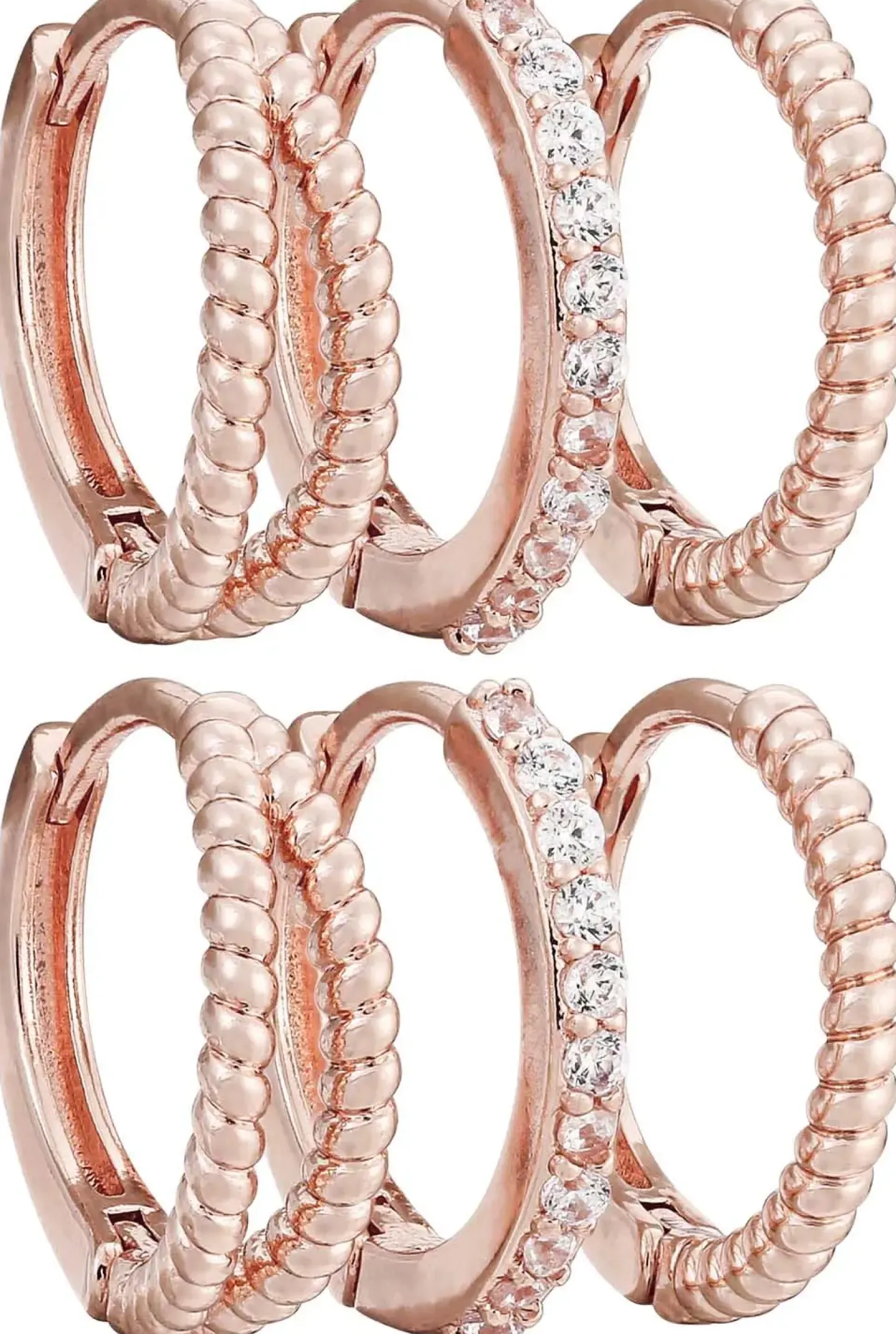 New Bijou Brigitte Set di creoli - Basic Rose