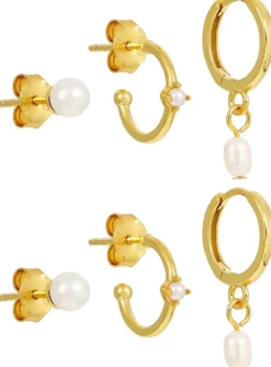 Online Bijou Brigitte Set di creoli - Freshwater Pearls