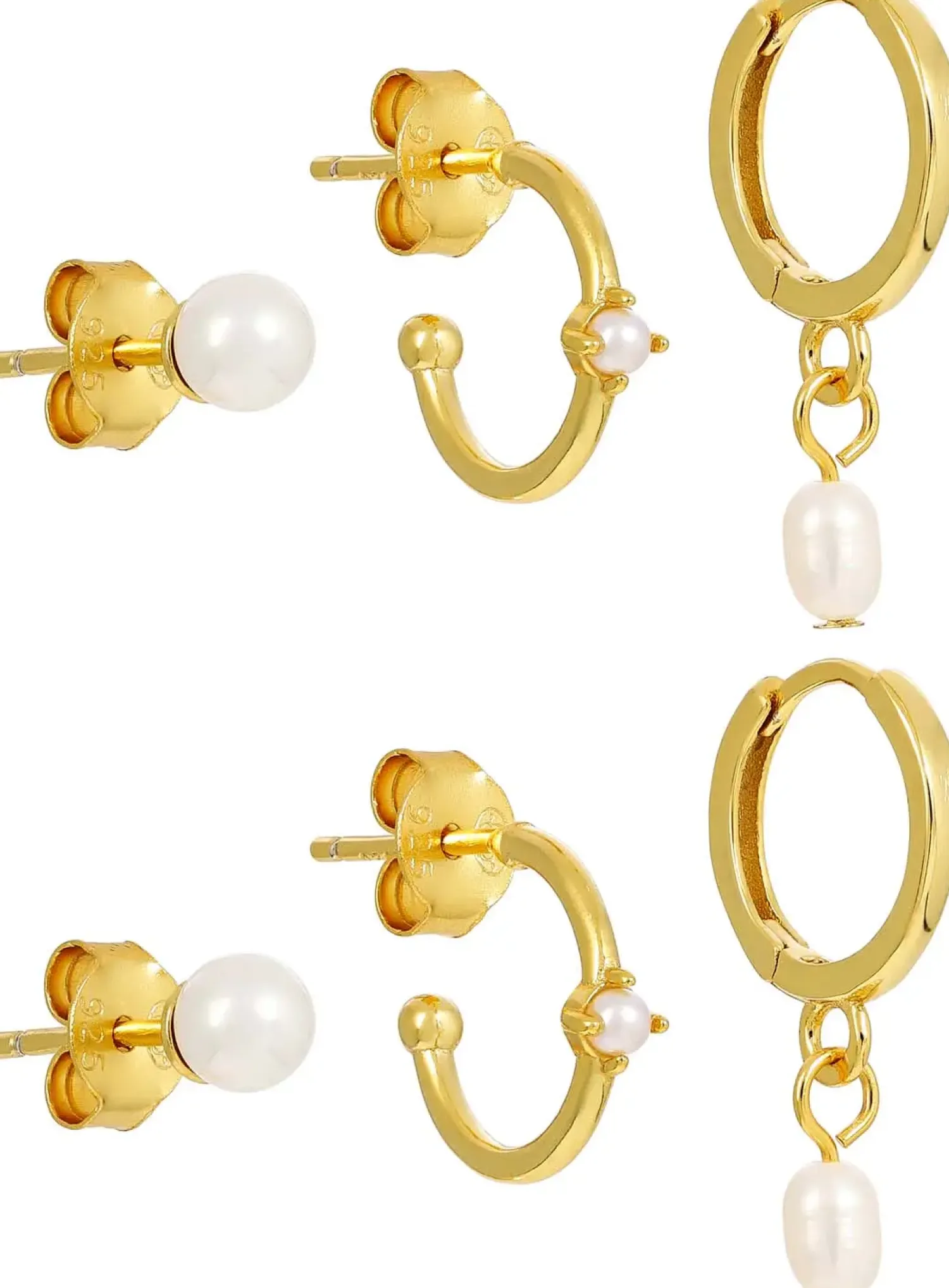 Online Bijou Brigitte Set di creoli - Freshwater Pearls