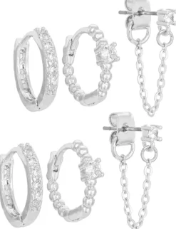 Online Bijou Brigitte Set di creoli - Glamorous Silver