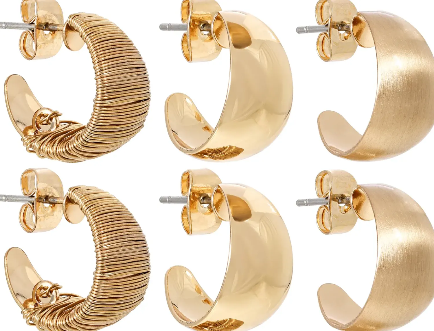 Bijou Brigitte Set di creoli - Golden Shines