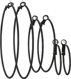 Hot Bijou Brigitte Set di creoli - Matted Black