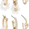 Clearance Bijou Brigitte Set di creoli - Pearly Flowers
