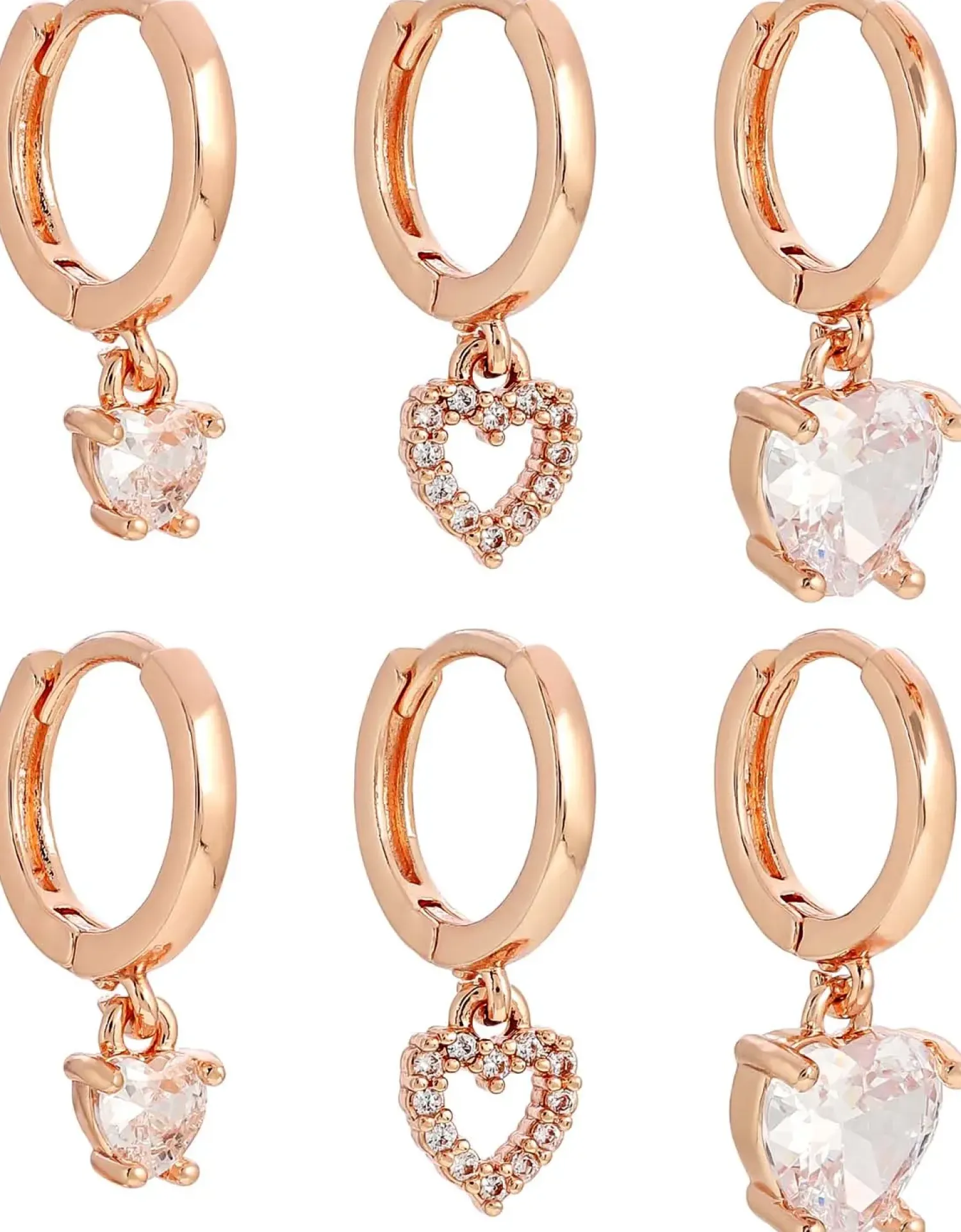 Bijou Brigitte Set di creoli - Rose Hearts