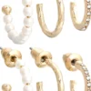 New Bijou Brigitte Set di creoli - Shiny Pearls