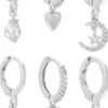 Best Bijou Brigitte Set di creoli - Silver Allstars