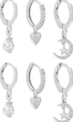 Best Bijou Brigitte Set di creoli - Silver Allstars
