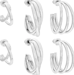 New Bijou Brigitte Set di creoli - Silver Twist