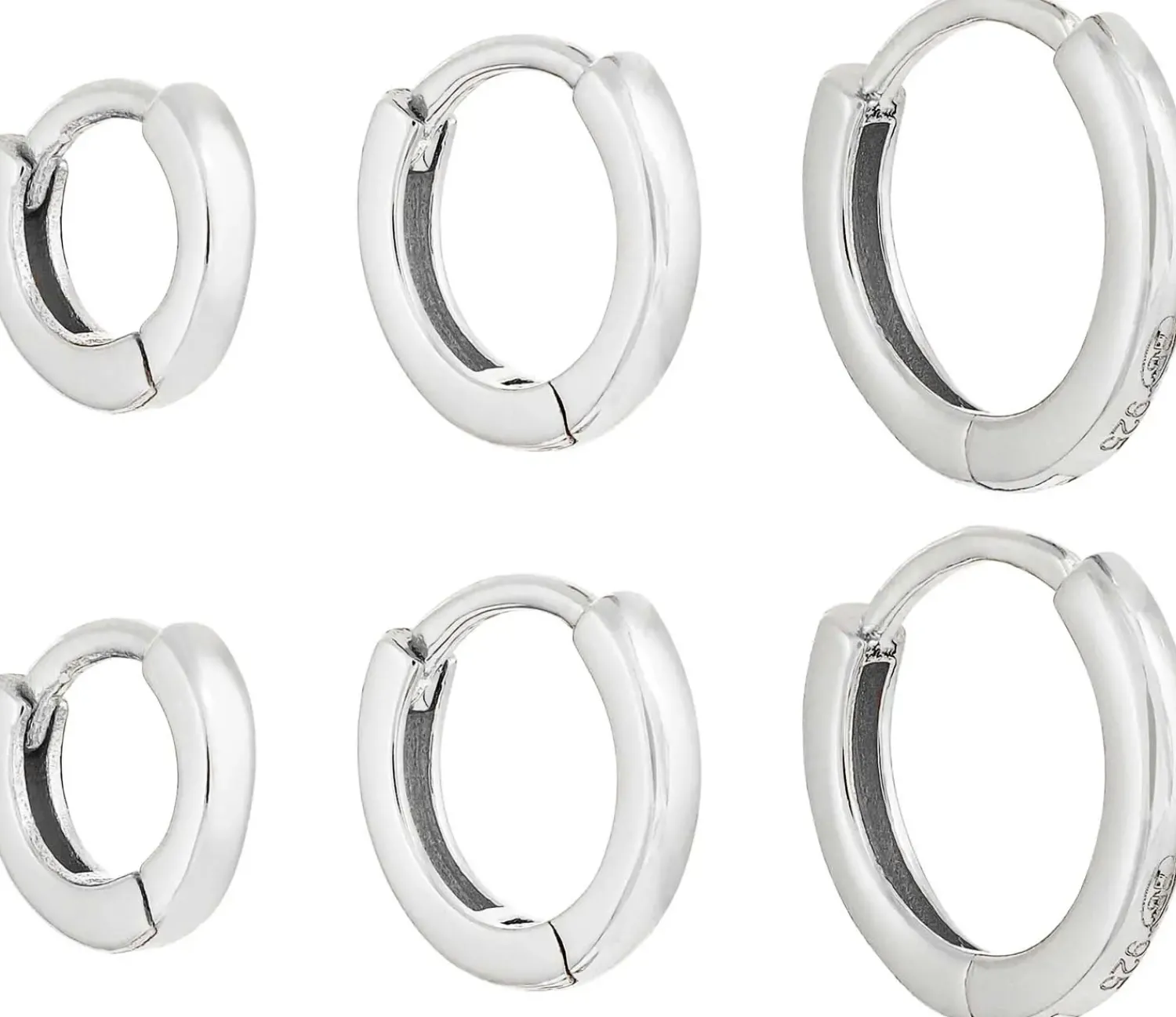 New Bijou Brigitte Set di creoli - Slim Silver