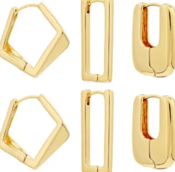Outlet Bijou Brigitte Set di creoli - Square Basics