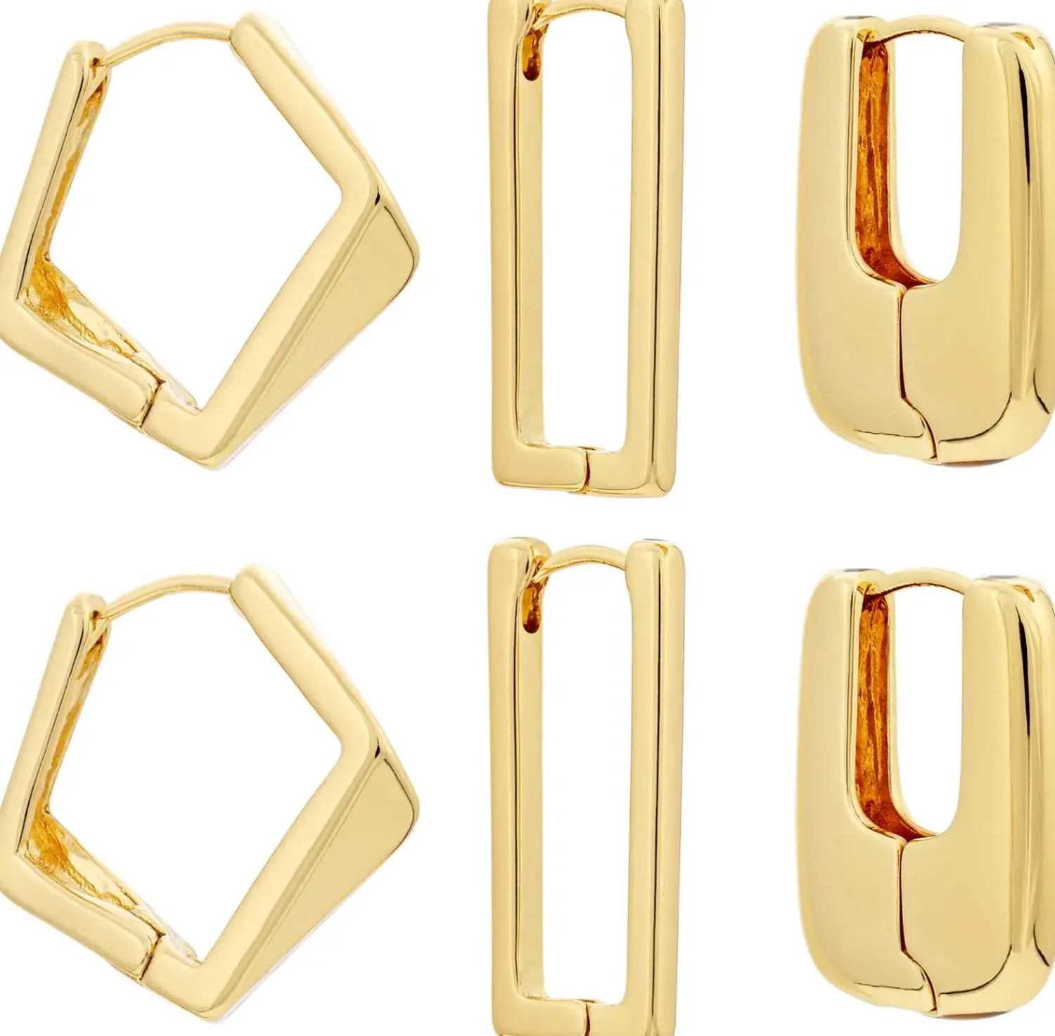 Outlet Bijou Brigitte Set di creoli - Square Basics