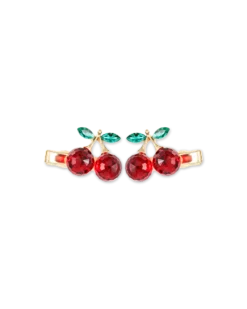 Discount Bijou Brigitte Set di fermacapelli - Red Cherrys