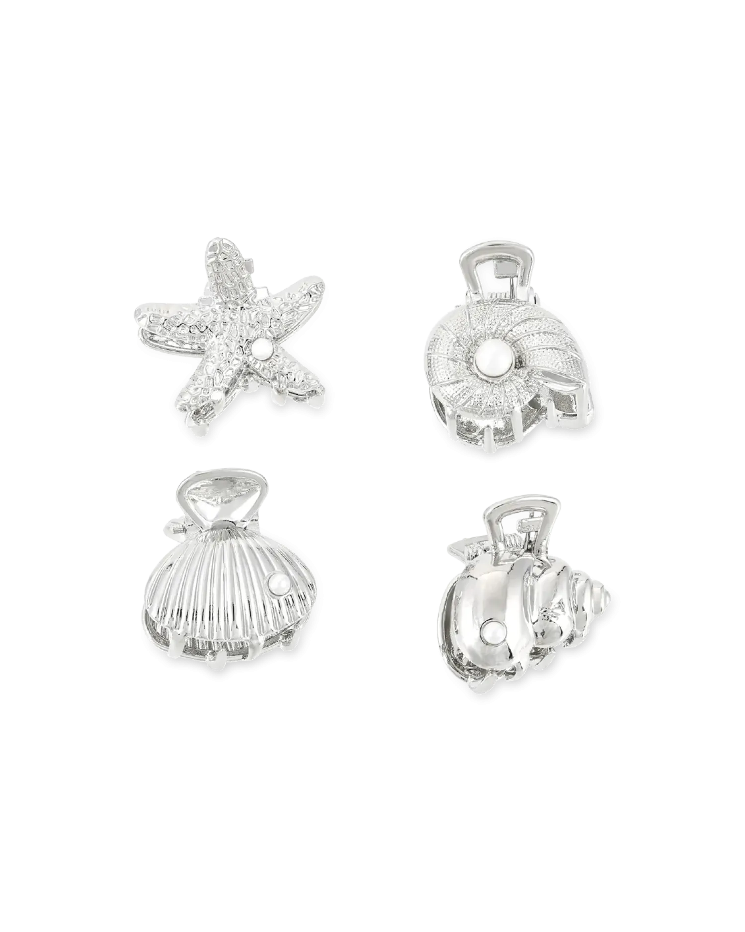 Sale Bijou Brigitte Set di fermagli per capelli - Silver Shells