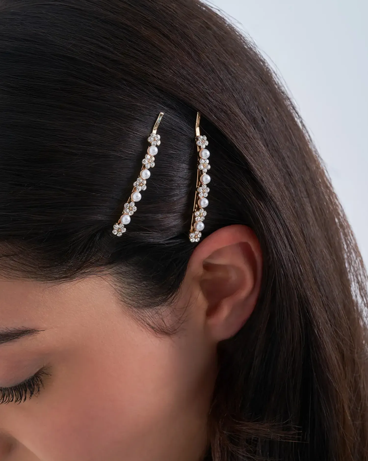 New Bijou Brigitte Set di forcine per capelli - Shiny Flowers