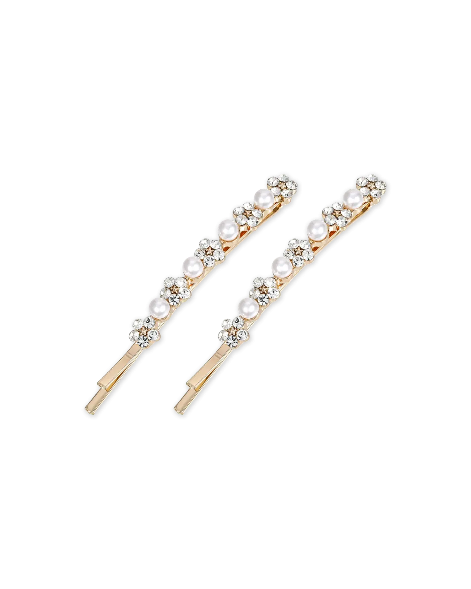 New Bijou Brigitte Set di forcine per capelli - Shiny Flowers