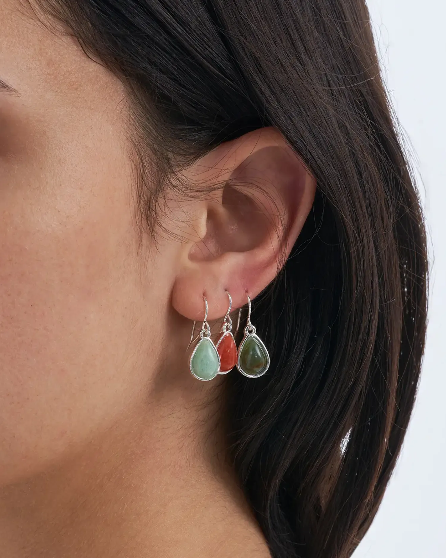 Clearance Bijou Brigitte Set di orecchini a pendente - Aventurine Gems