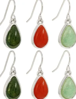 Clearance Bijou Brigitte Set di orecchini a pendente - Aventurine Gems