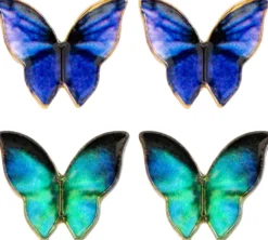New Bijou Brigitte Set di orecchini a perno - Blue Wings