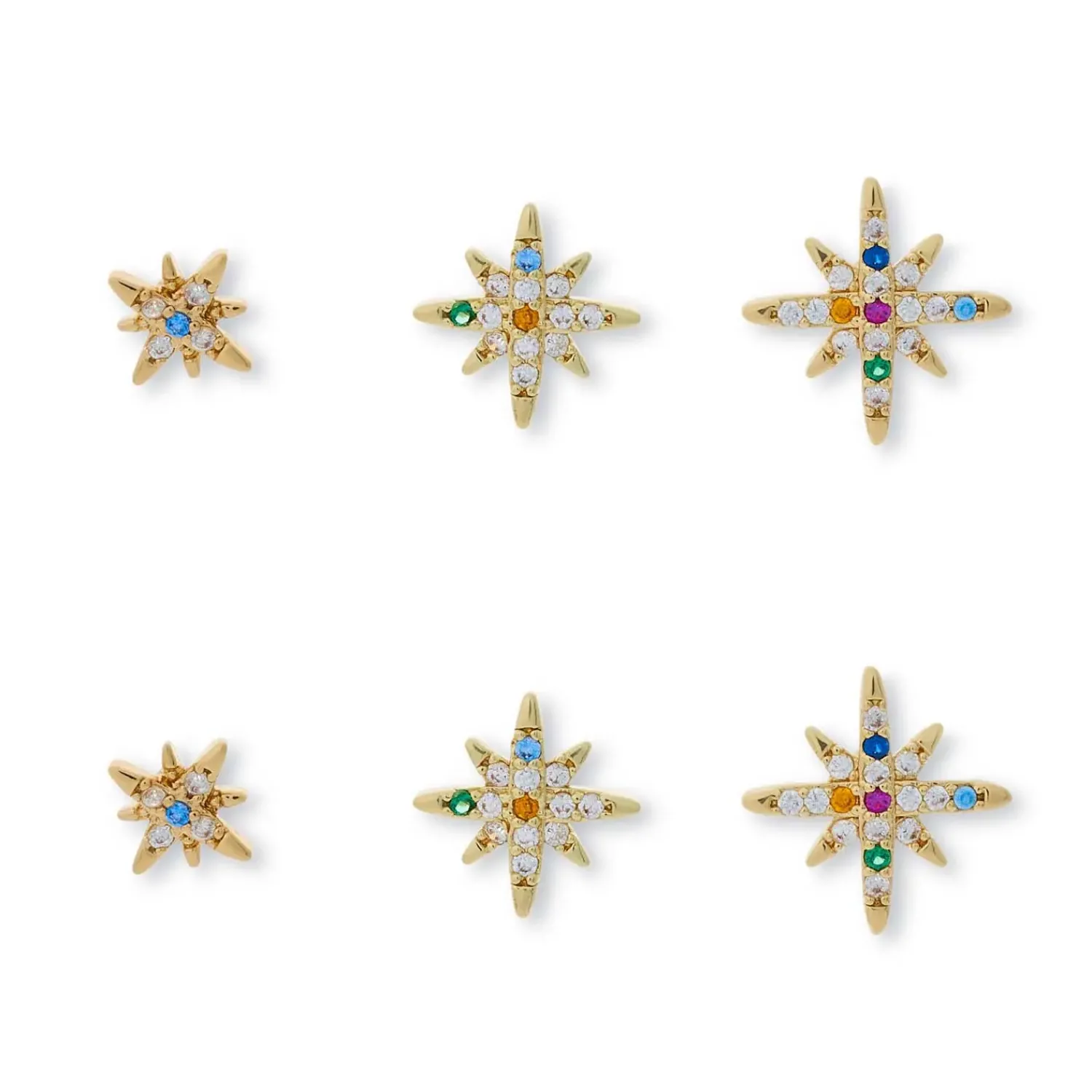 Online Bijou Brigitte Set di orecchini a perno - Colorful Stars