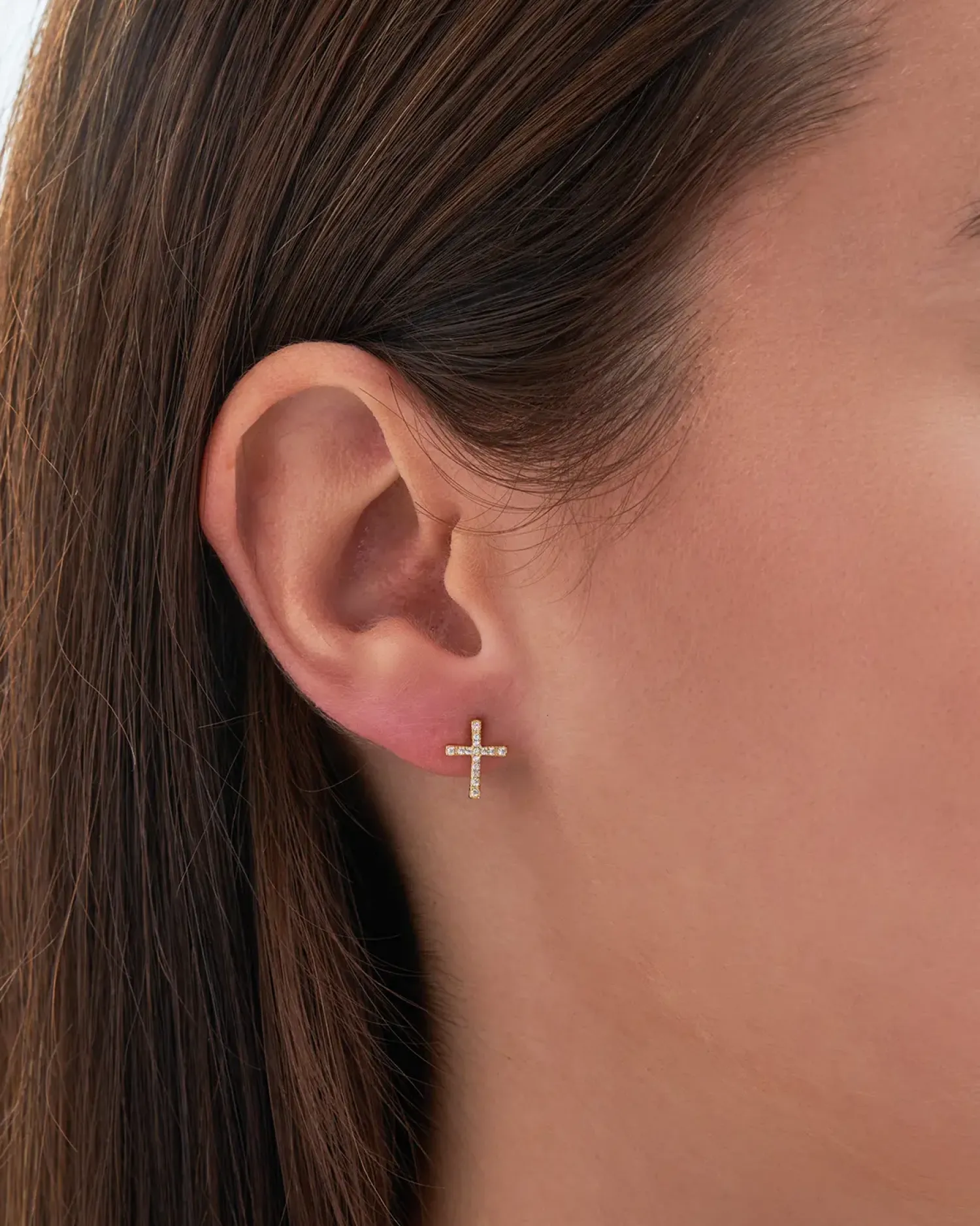 Online Bijou Brigitte Set di orecchini a perno - Cross Trio