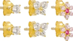 Outlet Bijou Brigitte Set di orecchini a perno - Floral Cuties