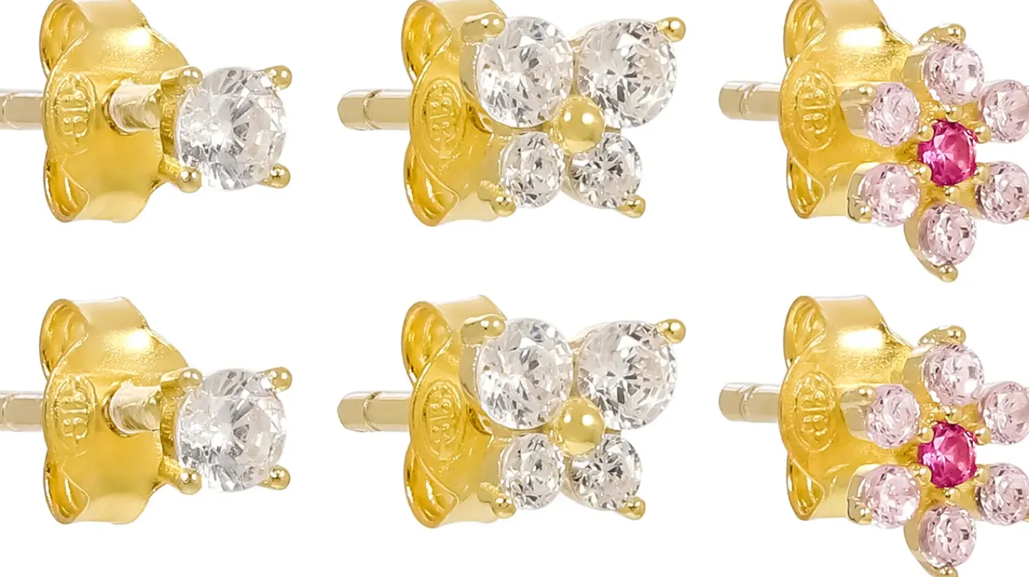 Outlet Bijou Brigitte Set di orecchini a perno - Floral Cuties