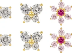 Outlet Bijou Brigitte Set di orecchini a perno - Floral Cuties