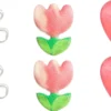 New Bijou Brigitte Set di orecchini a perno per bambini - Pink Spring