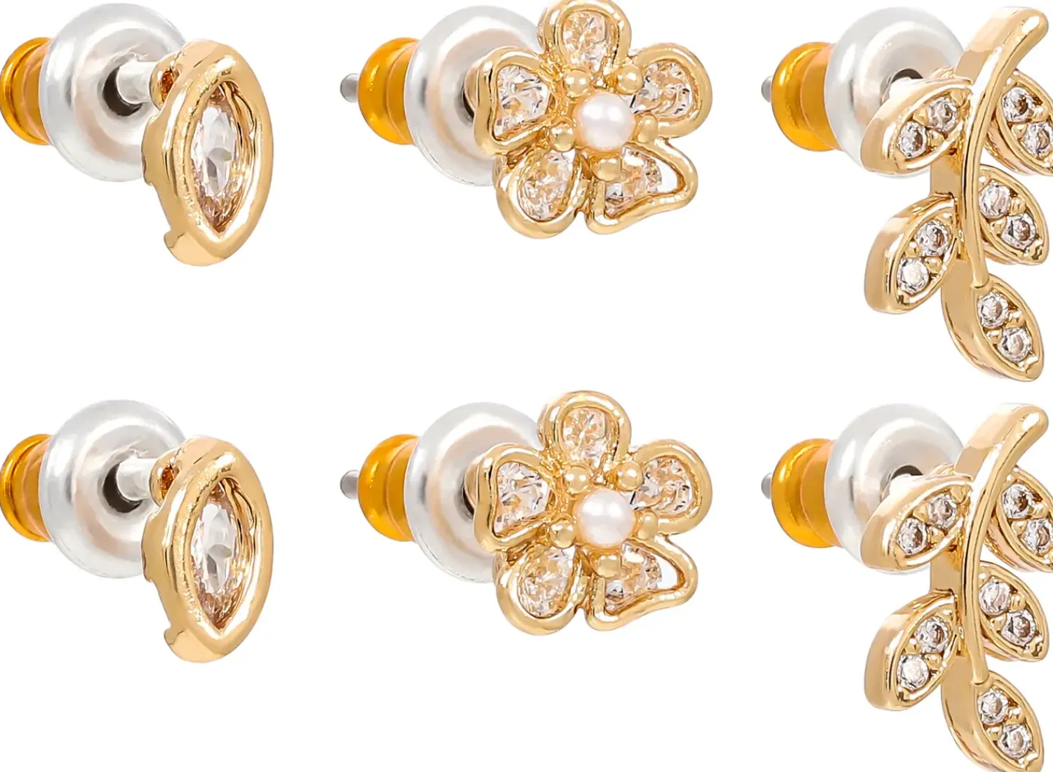 Sale Bijou Brigitte Set di orecchini a perno - Pretty Leaves