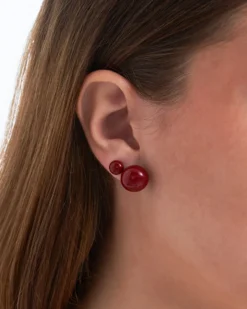 Online Bijou Brigitte Set di orecchini a perno - Red Balls