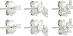 Online Bijou Brigitte Set di orecchini a perno - Silver Spark
