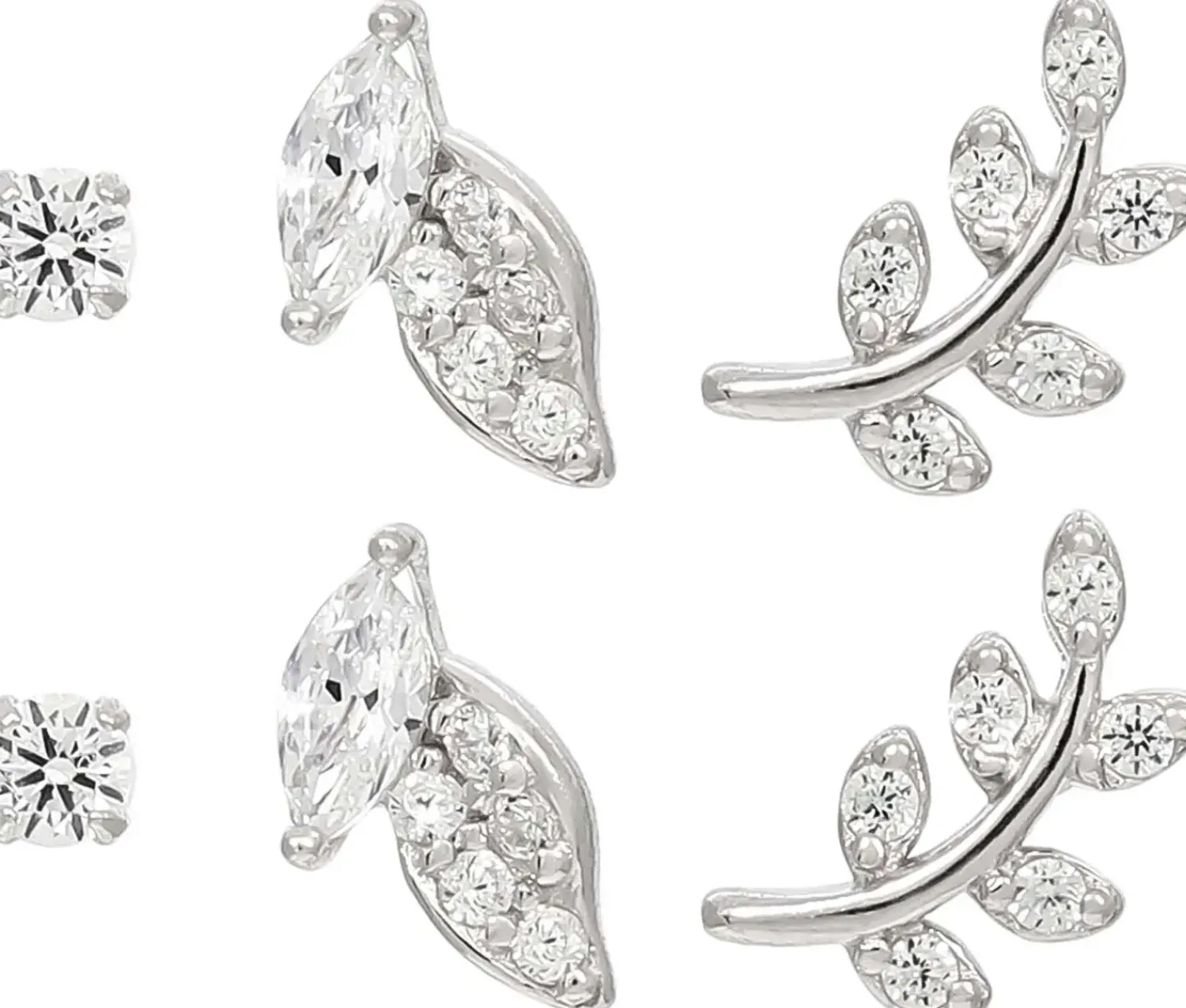 Online Bijou Brigitte Set di orecchini a perno - Silver Spark