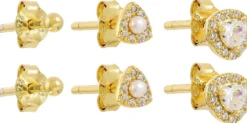Online Bijou Brigitte Set di orecchini a perno - Sparkly Trio