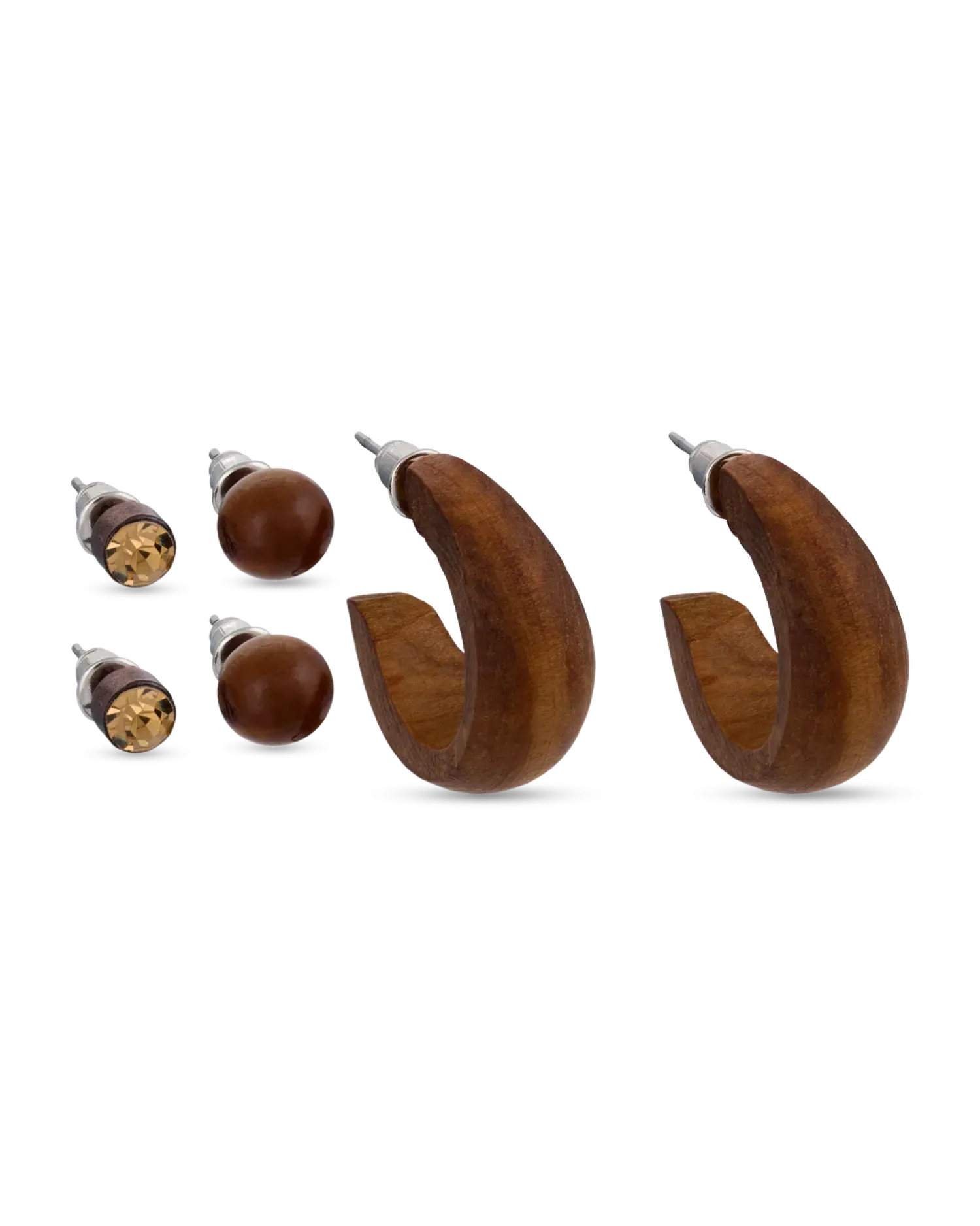 Bijou Brigitte Set di orecchini a perno - Woodland