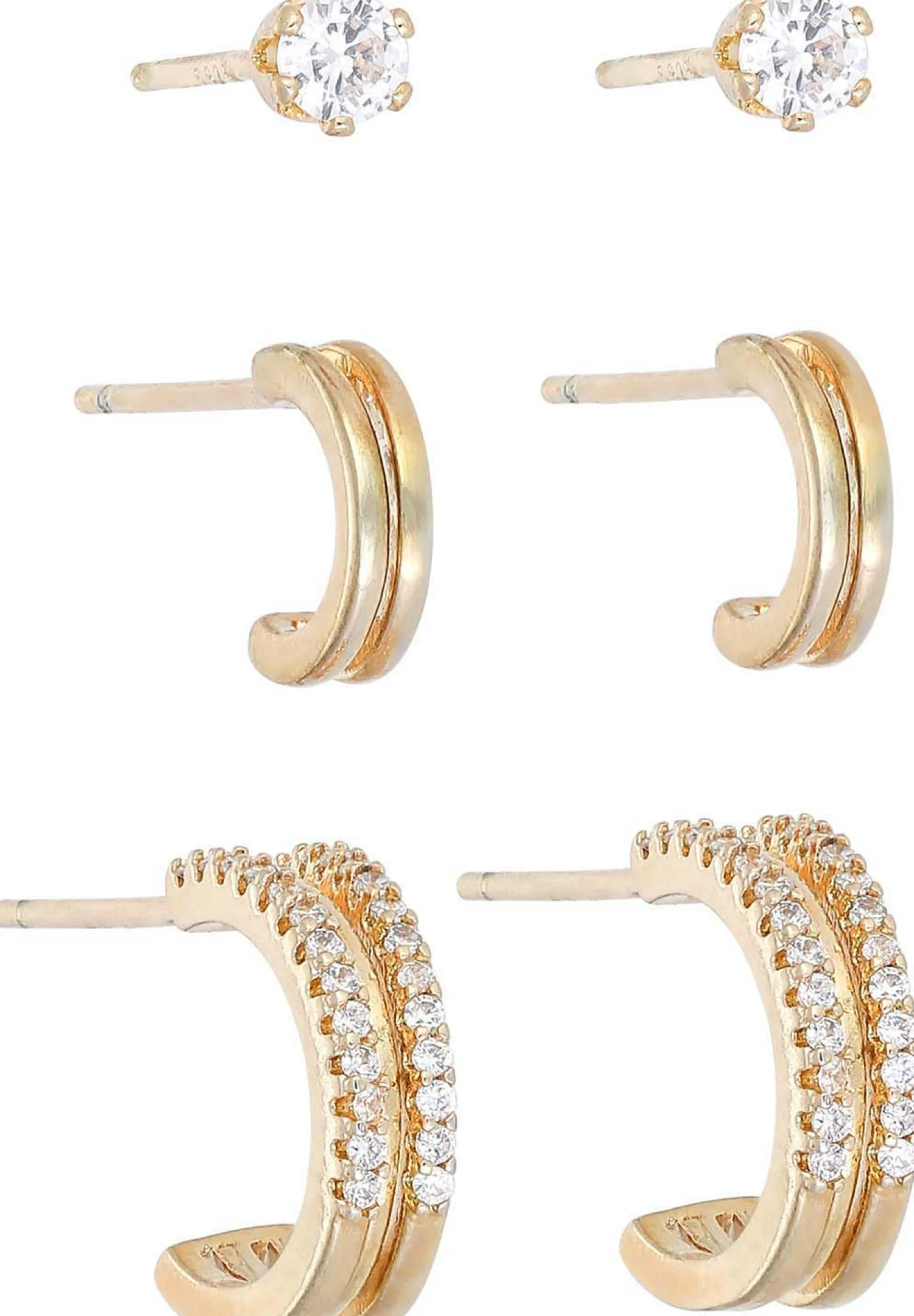 Online Bijou Brigitte Set di orecchini - Golden Chic